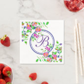  roze Roze - monogram Servetten (Insitu)