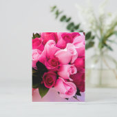 Roze roze notitiekaarten (Staand voorkant)