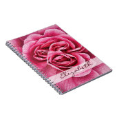 Roze roze op maat notitieboek (Rechterzijde)