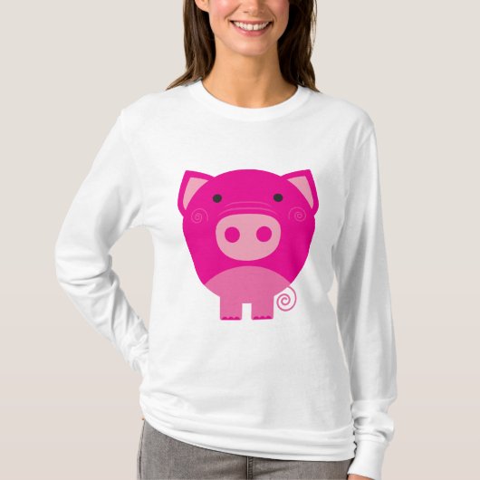 Roze roze overhemden en Gifts T-shirt (Voorkant)