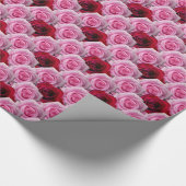 Roze roze papierpap voor romantisch Roos Cadeaupapier (Hoek)