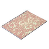 roze roze patroon notitieboek (Linkerzijde)