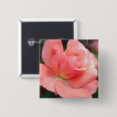 Roze roze pin vierkante button 5,1 cm (Voorkant /achterkant)