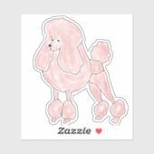 Roze Roze Podle Sticker (Vel)
