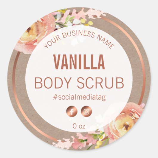 Roze Roze Product Labels (Voorkant)