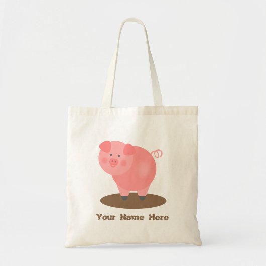 Roze roze reuzenmod Puddle Bag Tote Bag (Voorkant)