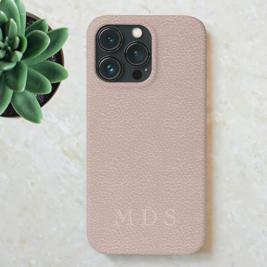 Roze roze rode kunstleder-effect Aangepaste Initia Case-Mate iPhone Case