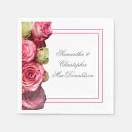 Roze roze roodbruin servet