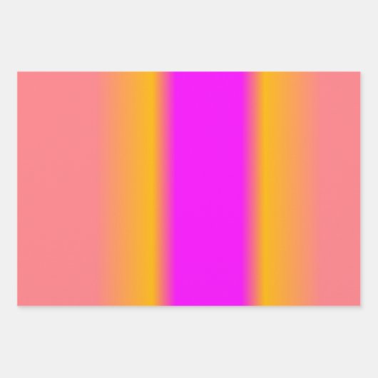 Roze, roze, roodgeel, uniek Oranje Inpakpapier Vel (Voorkant)