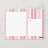 Roze roze roodjes op Briefkaart van de parade (Achterkant)