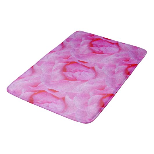 roze roze roos badmat (Gekanteld)