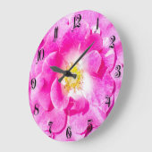 Roze roze roos grote klok (Hoek)