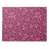 Roze roze roos notitieblok (Voorkant)