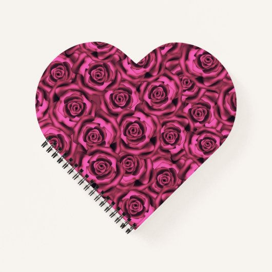 Roze roze roos notitieboek (Voorkant)