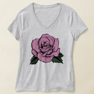 roze roze roos t-shirt