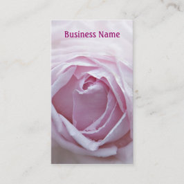 Roze roze roos visitekaartje
