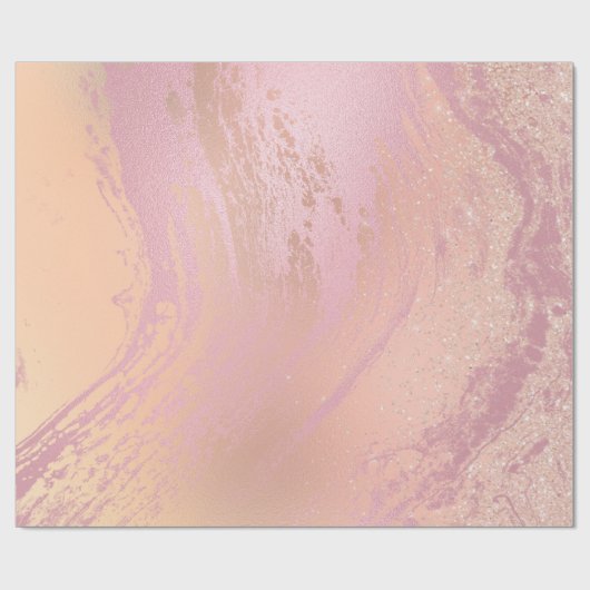 Roze roze roze bleekdop Abstract Cadeaupapier (Vlak)