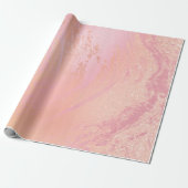 Roze roze roze bleekdop Abstract Cadeaupapier (Uitgerold)