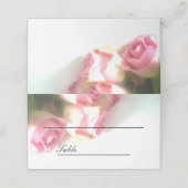 Roze roze roze bloem aangepaste trouwtafel plaatje (Buitenkant ongevouwen)