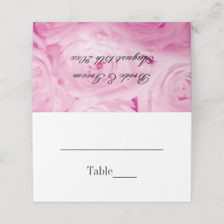 Roze roze roze bloem aangepaste trouwtafel plaatje
