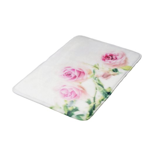 roze roze roze bloem badmat (Gekanteld)