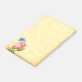 Roze Roze Roze en Blauwe Moth Post-it® Notes (Schuin)