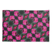 Roze roze roze in het bloem kussensloop (Achterkant)