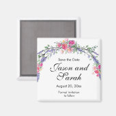 Roze roze roze luzerne roze magnet magneet (Voorkant / Achterkant)