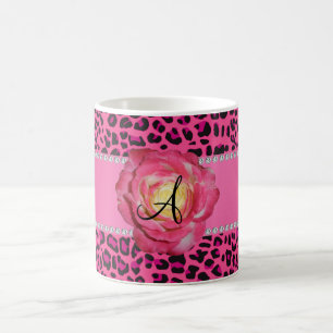 Roze roze roze moerasroos koffiemok