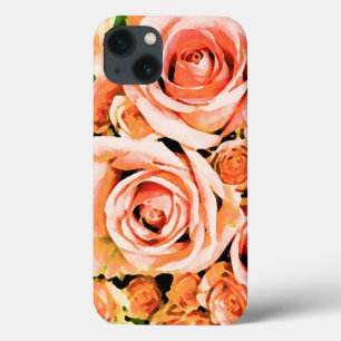 Roze roze roze roodbruin iPhone 13 hoesje