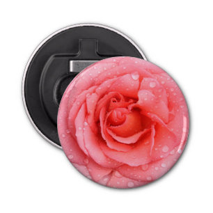 Roze roze roze roze rooddruppels button flesopener
