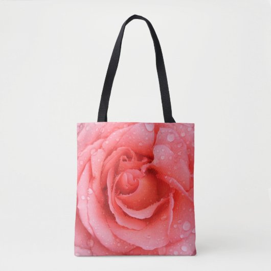 Roze roze roze roze rooddruppels tote bag (Voorkant)