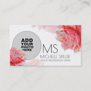 roze roze roze roze roos voor elegante vrouwen , f visitekaartje