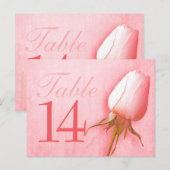 Roze roze roze trouwerijtafel nummer 10-39 briefka briefkaart (Voorkant / Achterkant)