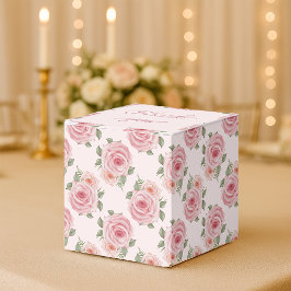  roze roze roze tuinkrab floreel patroon bedankdoosjes