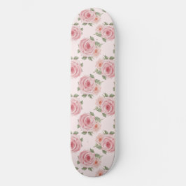  roze roze roze tuinkrab floreel patroon skateboard