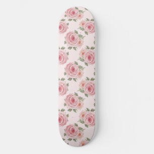  roze roze roze tuinkrab floreel patroon skateboard