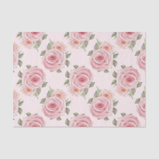 roze roze roze tuinkrab floreel patroon tissuepapier