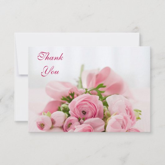 Roze roze rozen bedankt (Voorkant)