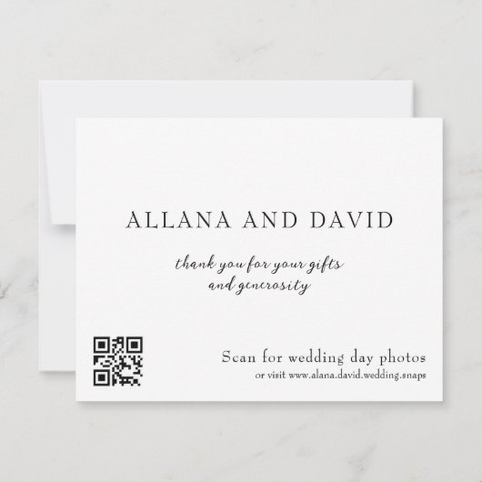 roze roze rozen dank je kaart , bruiloft bedankt (Achterkant)