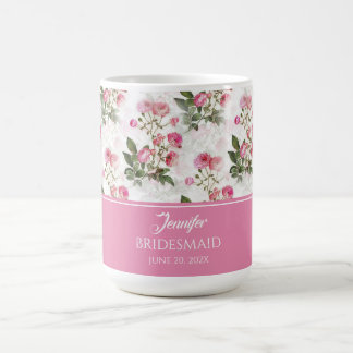 Roze roze rozen koffiemok