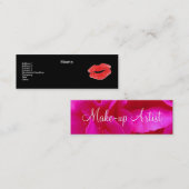 Roze roze rozen - mini visitekaartje (Voorkant / Achterkant)