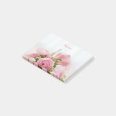 Roze roze rozen post-it® notes (Schuin)