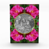 Roze Roze schilderij Bloem Voeg uw Fotoblokken (Voorkant)