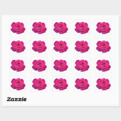Roze roze schoonheid vierkante sticker (Vel)