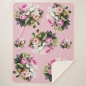 Roze Roze Sherpa Deken (Voorkant)