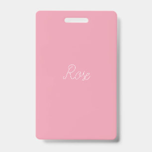 Roze Roze Sjabloon Badge