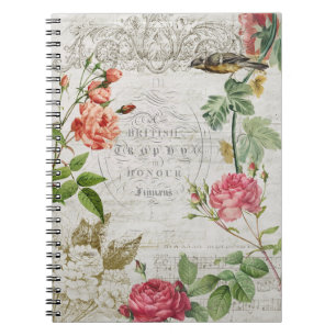  Roze Roze & Typografie Ephemera Notitieboek