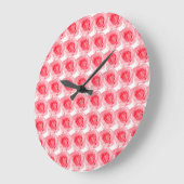 Roze roze ventilator grote klok (Hoek)