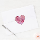 Roze roze ventilator hart sticker (Envelop)